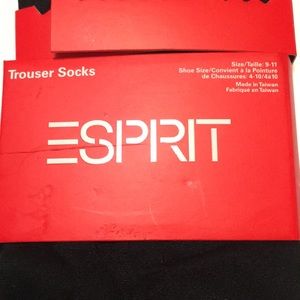 Esprit Accessories - Esprit trouser socks black set 2 size 9-11 NWT Esprit Accessories - Esprit trouser socks black set 2 size 9-11 NWT